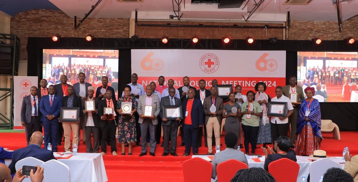 Uganda Red Cross awards outstanding performers in 2023, during the National Council meeting held on 24.02.2024
